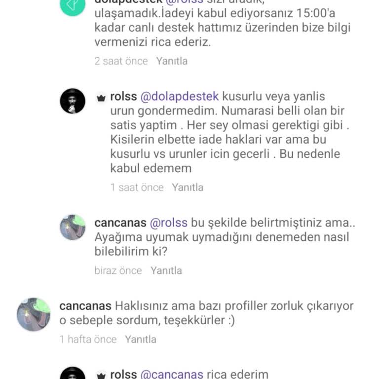 Dolap Üzerinden Yapılan Alışverişte İade Sorunu