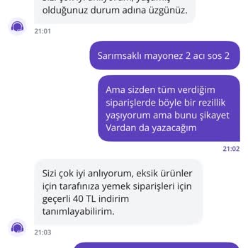 Siparişlerimdeki Eksiklikler Ve Yanlış Anlaşılmalar