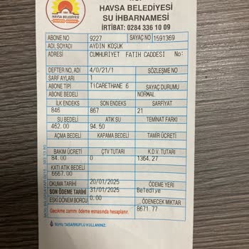 Haksız Fatura Şoku: Atık Su Bedeli Mağduriyeti