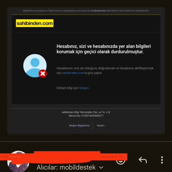 Hesap Dondurma Ve İletişim Sorunları