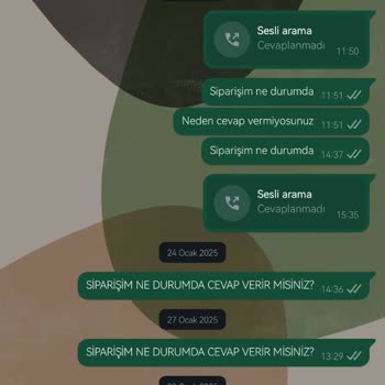Teslim Edilmeyen Sipariş Ve Geciken Para İadesi