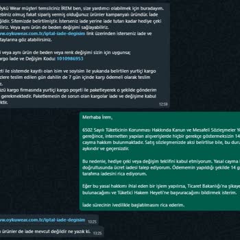 İnternetten Alışveriş ve İade Sorunları