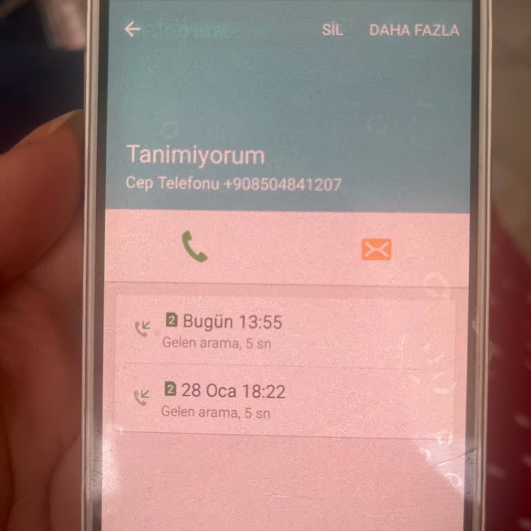 Şüpheli Arama: Bilgim Dışında İşlemlerden Endişe Duyuyorum