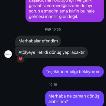 Caballo Concept'ten Aldığım Kılıfın Kalitesizliği Ve İlgisizlik