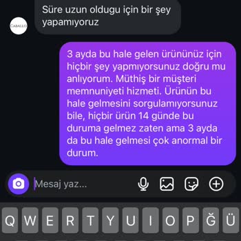 Caballo Concept'ten Aldığım Kılıfın Kalitesizliği Ve İlgisizlik