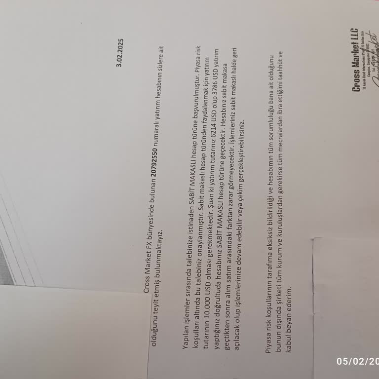 Cross Market'te Hesap Hatası Ve Beklenmedik Blokaj Sorunu