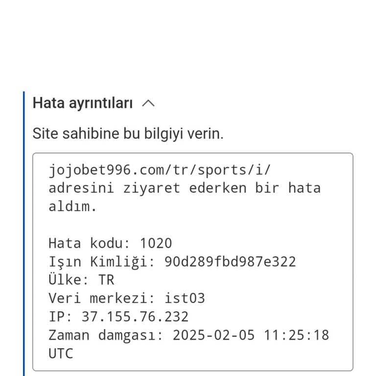 Erişim Engeli: Hesabım Ve Bakiyem Tehlikede