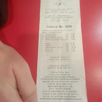 Burger King'de Temassız Ödeme Sorunu