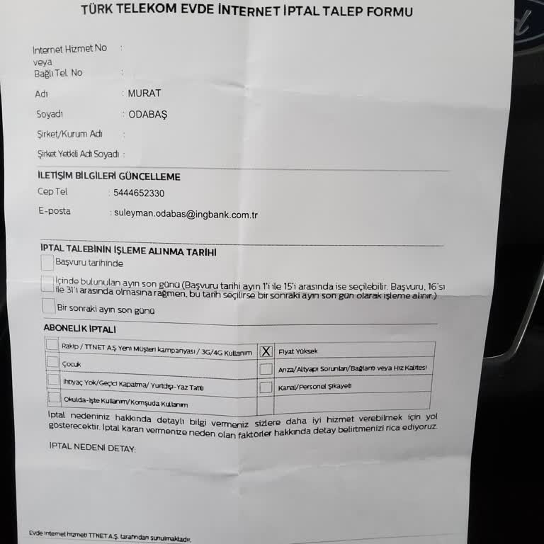 Fiber İnternet Nakil Sorunu Ve Yüksek İptal Cezası