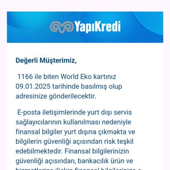Yapı Kredi World Troy Kartı Puan Yükleme Sorunu