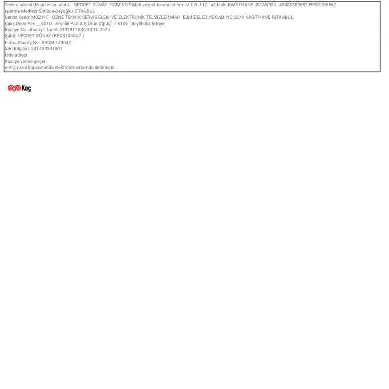 Arçelik Ankastre Ocak Sorunu Ve İade Süreci