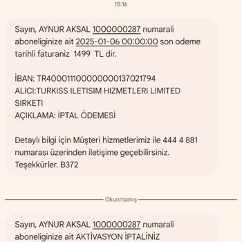 İnternet Hizmeti İptalinde Sorunlar Ve Yanıltıcı Mesajlar