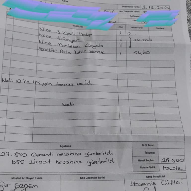 Pierre Cardin Çocuk Odası Takımı Teslimat Sorunu