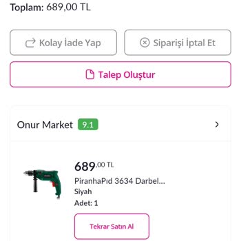 Eksik Parça Ve İade Sürecinde Sorunlar