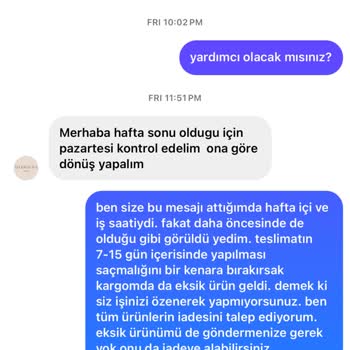 Eksik Ürün Ve İade Sorunlarıyla Karşılaşan Müşteri Deneyimi