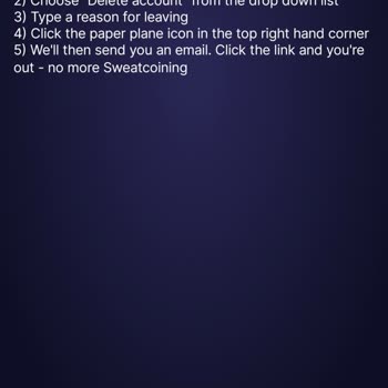 Sweatcoin Konto kann nicht gelöscht werden trotz vergessenen Passworts