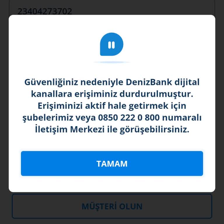 Denizbank Dijital Erişim Sorunu Ve Müşteri Hizmetleri İlgisizliği