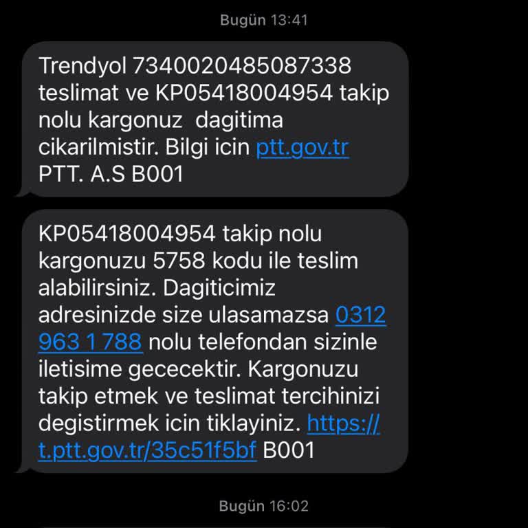 PTT Kargo Teslim Edildi Mesajı Ama Ürün Yok