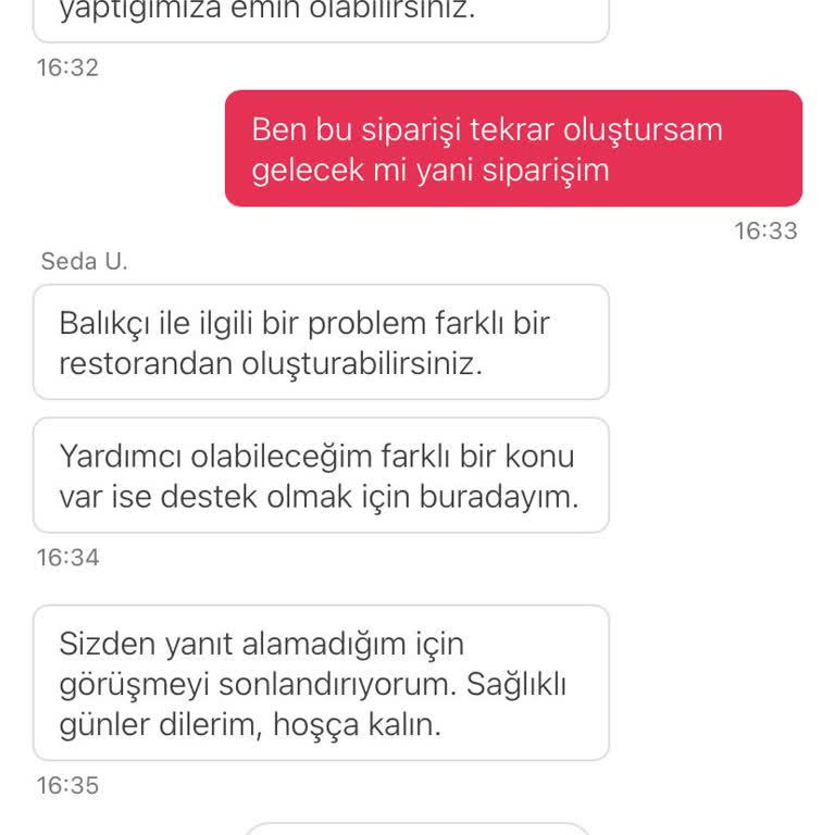 Yemeksepeti'nde Teslimat Sorunu Ve Yetersiz Müşteri Hizmeti