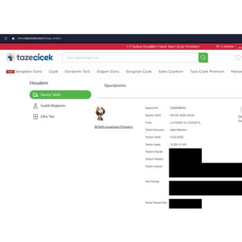 Taze Çiçek | Tazecicek.com Teslimat Gecikmesi Ve Yetersiz Müşteri Hizmeti
