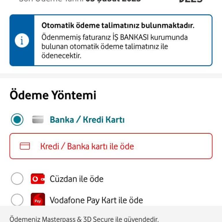 Otomatik Ödeme Talimatı Sorunu