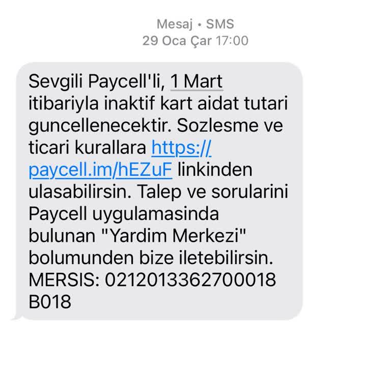 Kullanmadığım Hizmet İçin Ücret Talebi