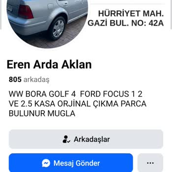 Eren Arda Aklan Otomotiv Hiçbir Parça Düzgün Gelmedi