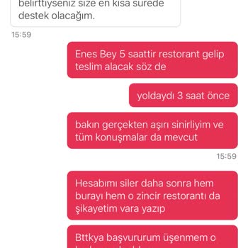 Yemeksepeti Ve Fiyuu İle Yaşanan Sipariş Sorunu