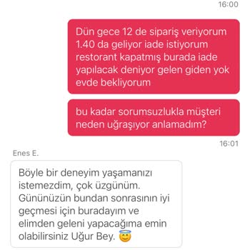 Yemeksepeti Ve Fiyuu İle Yaşanan Sipariş Sorunu