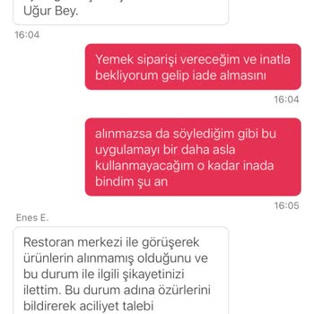 Yemeksepeti Ve Fiyuu İle Yaşanan Sipariş Sorunu