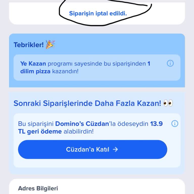İlgisiz Şube Ve İptal Edilen Siparişler