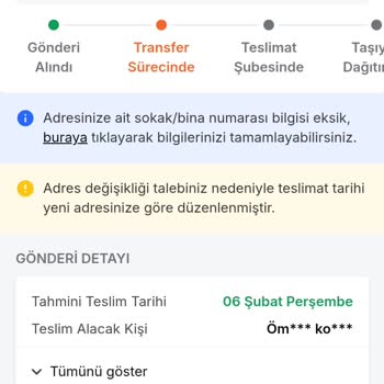 Kargo Takip Sorunu Ve Müşteri Hizmetleri İlgisizliği