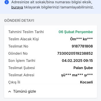 Kargo Takip Sorunu Ve Müşteri Hizmetleri İlgisizliği