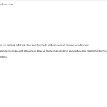 Asus VivoBook'un Touchpad Sorunu Ve Haksız Servis Süreci
