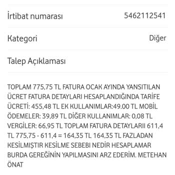 Vodafone Fatura Hataları: Fazladan Ödeme Mağduriyeti