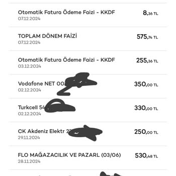 Otomatik Ödeme Talimatında Yanıltıcı Faiz Uygulaması