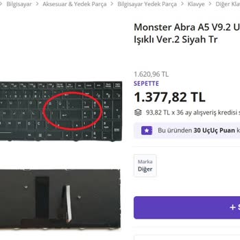 Monster Laptop Klavyesi Sorunu: Uyumlu Yedek Parça Bulunamıyor