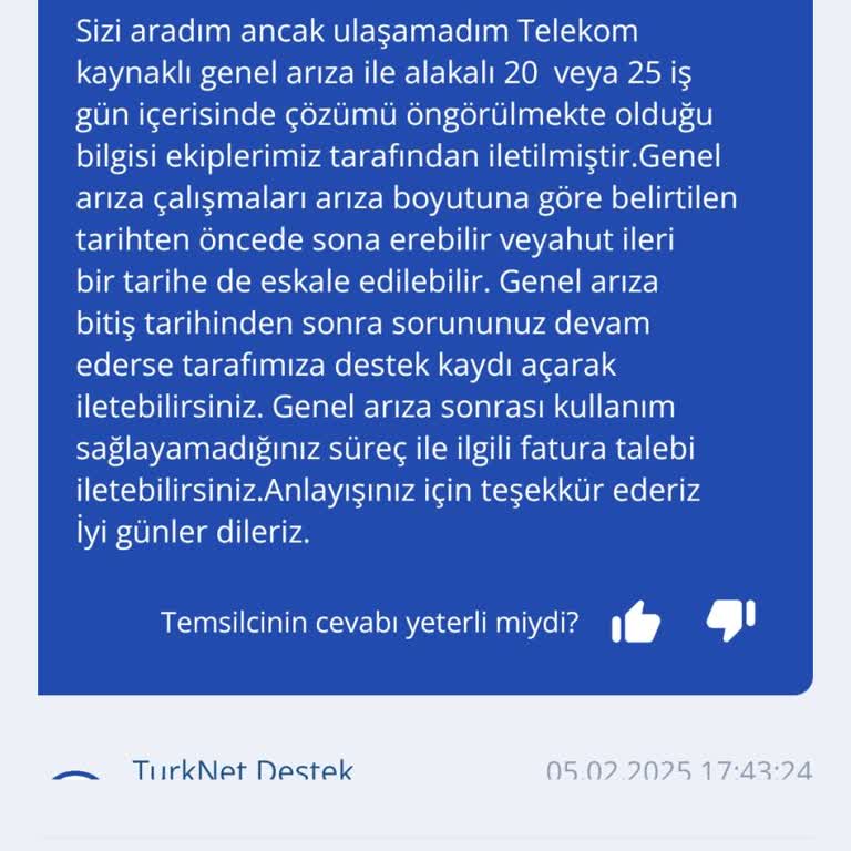 TurkNet İle İnternet Kesintisi Ve Geç Müdahale Sorunu