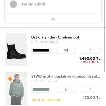 Stokta Var Denilen Ürün Siparişim İptal Edildi