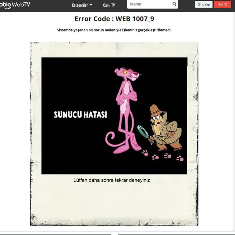 Kablo Net Bir Aydır Süren Kablo Web TV Sunucu Sorunu!