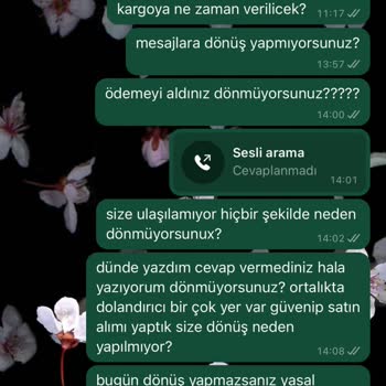 Ödeme Sonrası İletişim Sorunu Ve İade Talebi