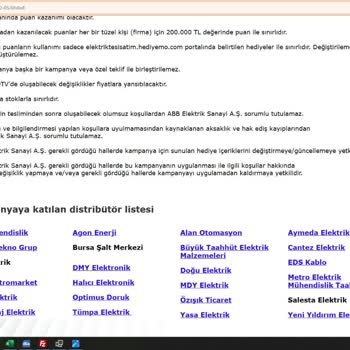 ABB Elektrik Sanayi Müşteri Mağduriyeti