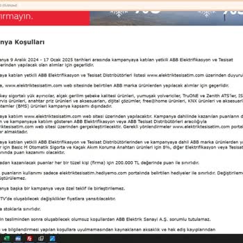 ABB Elektrik Sanayi Müşteri Mağduriyeti