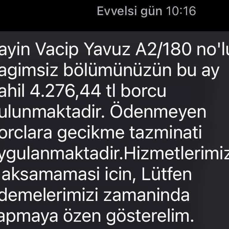 Yönetim Hizmet Eksikliği Ve Aidat Sorunu