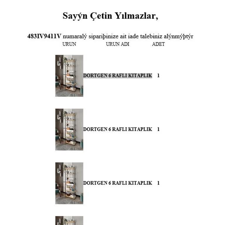 Gönderilmeyen Ürün Ve İletişim Sorunları