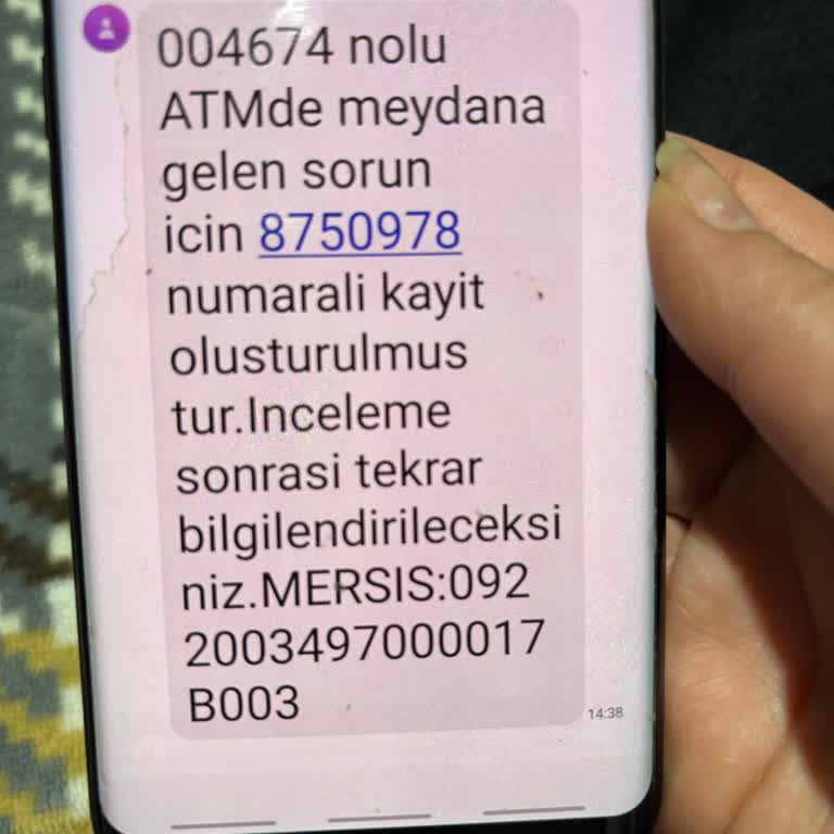 ATM Arızası Nedeniyle Mağduriyet Yaşayan Emekli Müşteri