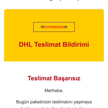 Spam E-postalarla Sahte Kargo Bildirimi Sorunu