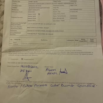 Samsung TV'nin Kronik Panel Arızası Sorunu