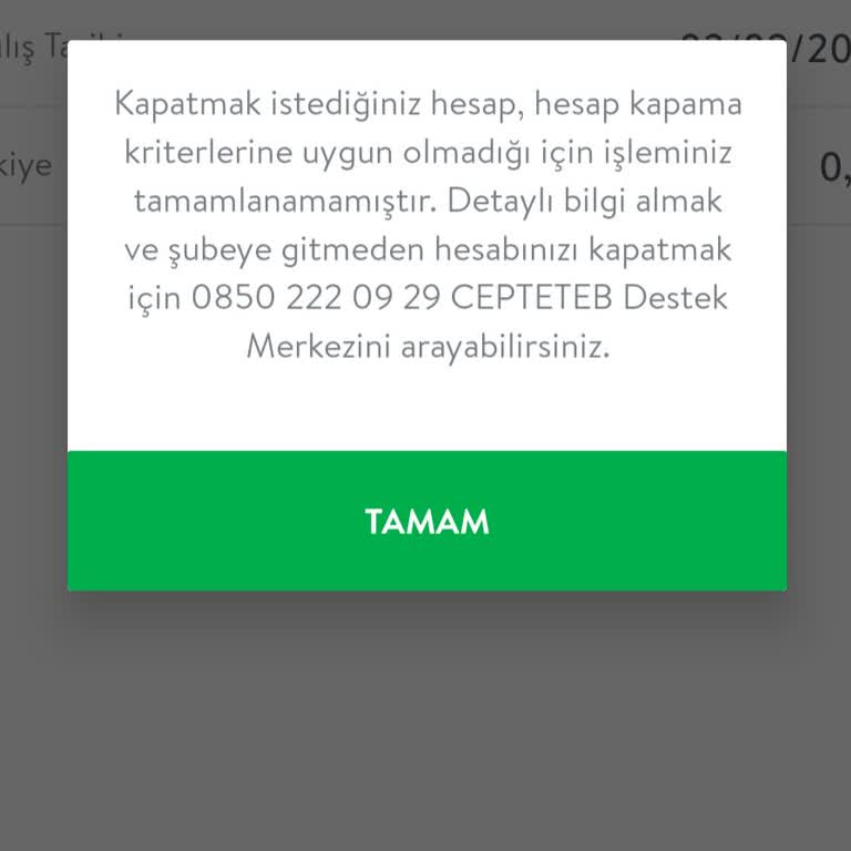 TEB Bankası Hesap Kapatma Sorunu