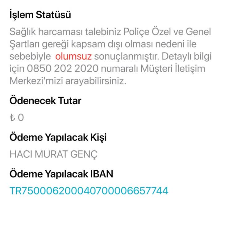 Sağlık Sigortası Ve Hastane Anlaşmazlığı